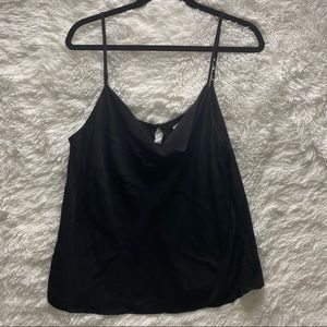 Black cowl neck cami